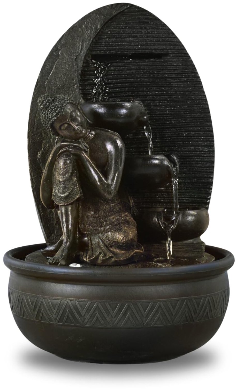 Zen Fontein met Boeddha en LED Verlichting voor Ontspanning
