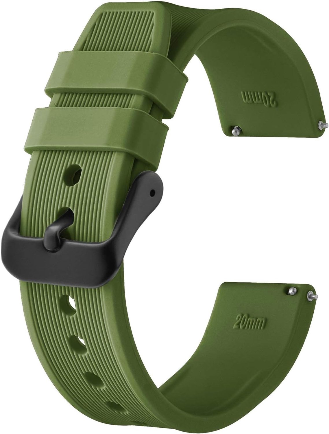 Sporthorlogebandje 18 mm 20 mm 22 mm 24 mm - siliconen rubber - snelsluiting - geschikt voor dames en heren - ServiceTopper