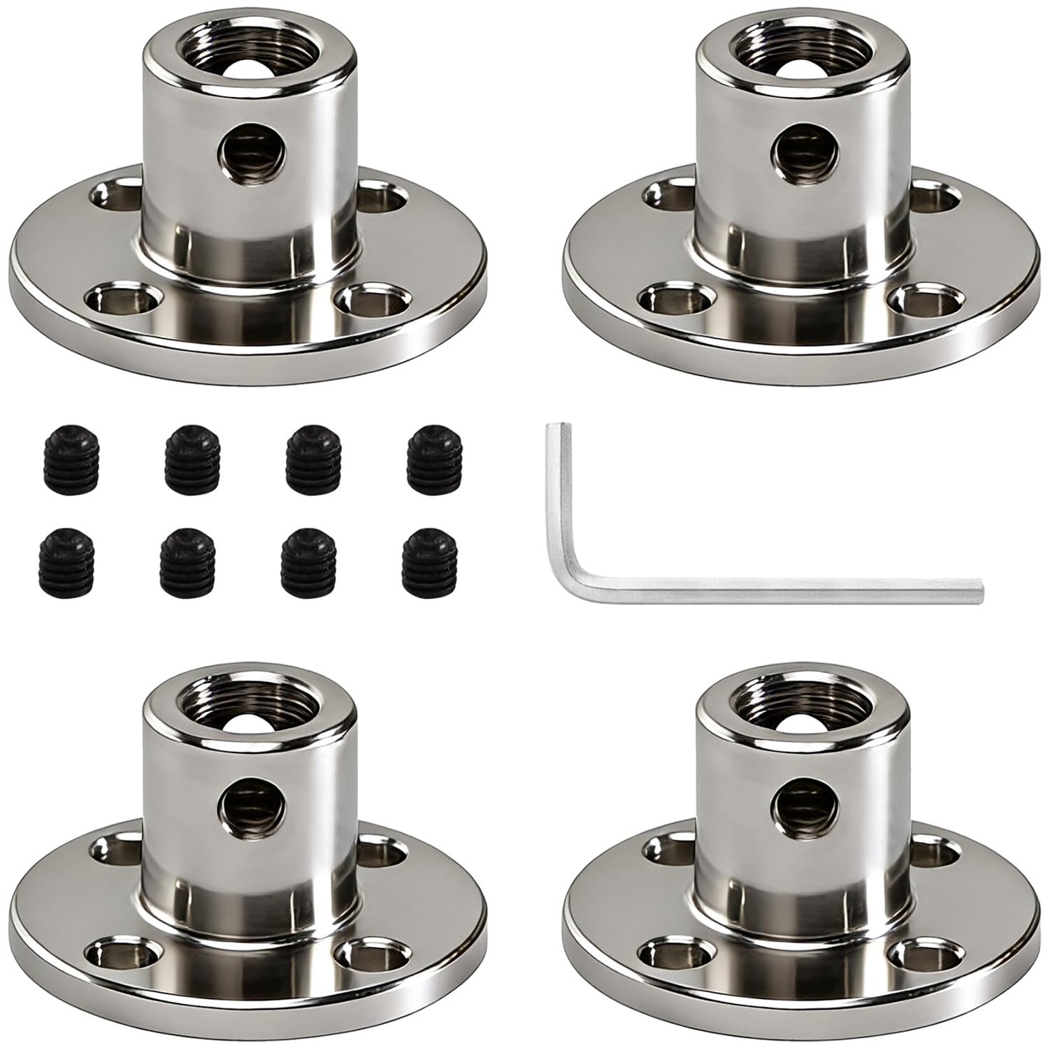 4 Stuks 12mm Flens Coupling voor Motoren