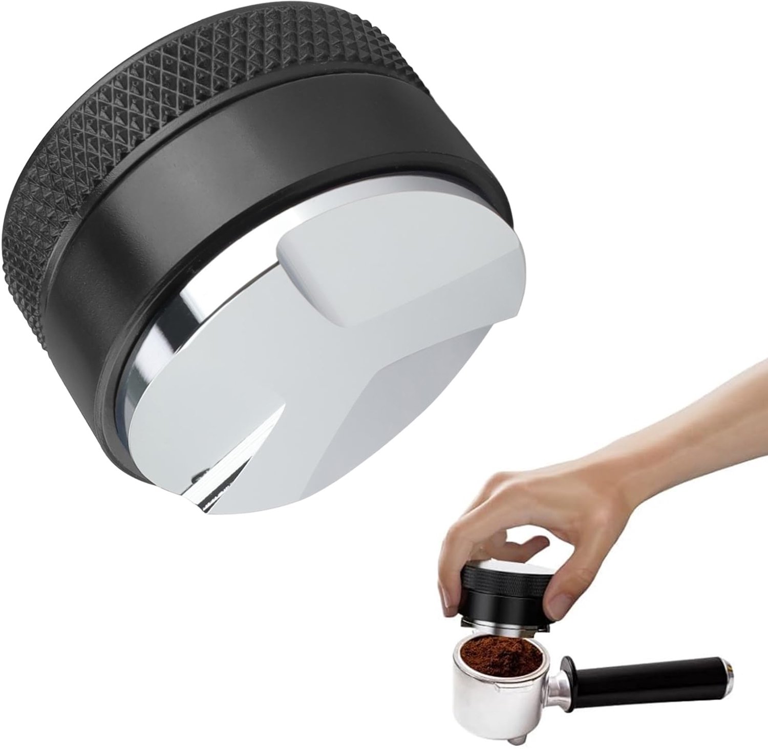 Espresso Level 53 mm Koffiedistributeur en Tamper van Aluminiumlegering