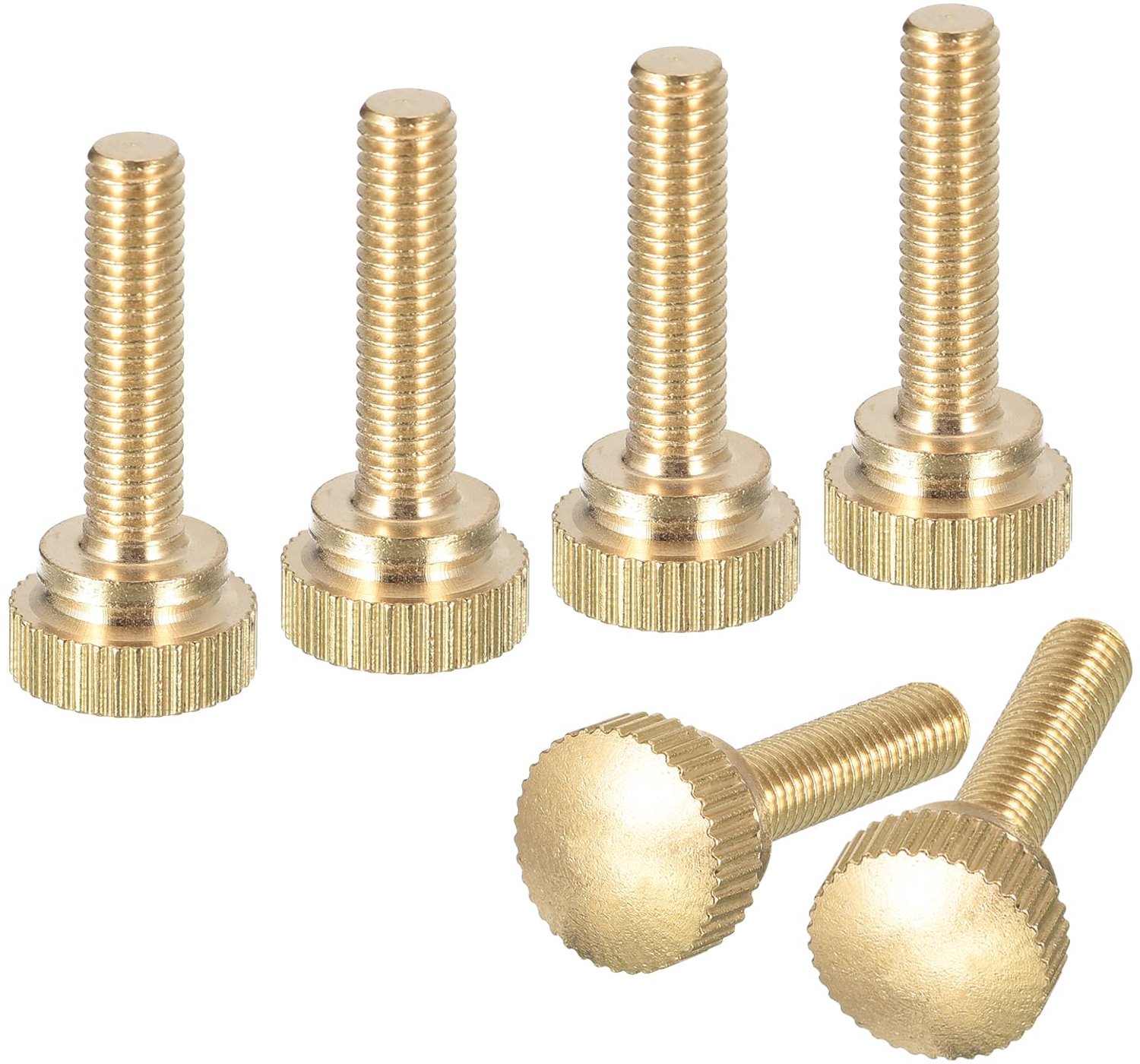6 Stuks M5 x 20mm Messing Knurled Thumb Screws