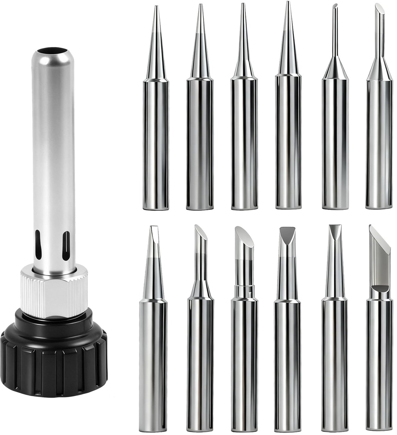 Set van 12 Solderingtips, Vervangtips voor Solderstations