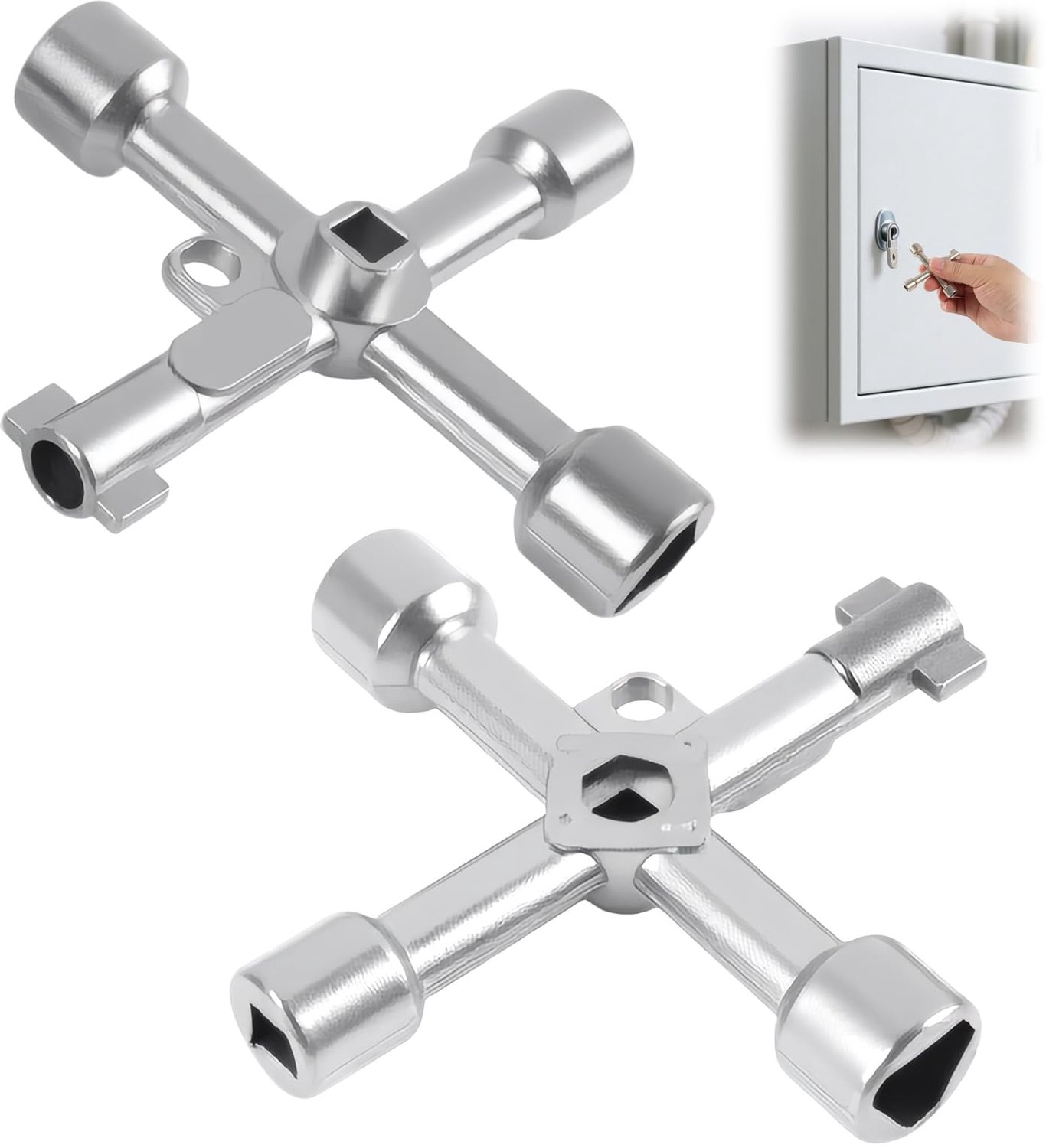 4-in-1 Universele Sleutels, Set van 2