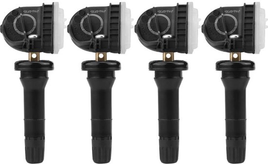 Bandenspanning Sensor - 4 Stuks - Vervangend voor Edge 2015-2018 - TPMS - OE F2GT-1A180-AB - Metalen/Plastic - 7.5 x 3 cm - Bandenspanningmonitor