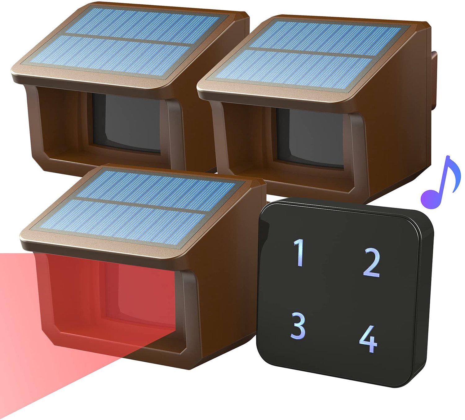 Draadloze Zonne-Alarm Systeem met Bewegingssensor
