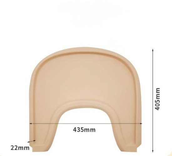 Onderlegger voor kinderstoelblad - 43,5 × 40,5 × 2,2 cm - Beschermmat voor kinderstoelblad - Eetbladmat voor baby's - Eetbladmat voor kinderen - Draagbare onderlegger voor kinderstoelblad - Multifunctionele onderlegger voor kinderstoelblad — afbeelding 4