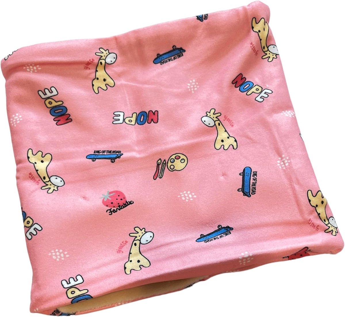 Halsdoek van katoen, zacht, comfortabel aan de binnenkant en comfortabele fleece wintersjaal voor kinderen, warm, voor meisjes, school, sport, warme kinderen