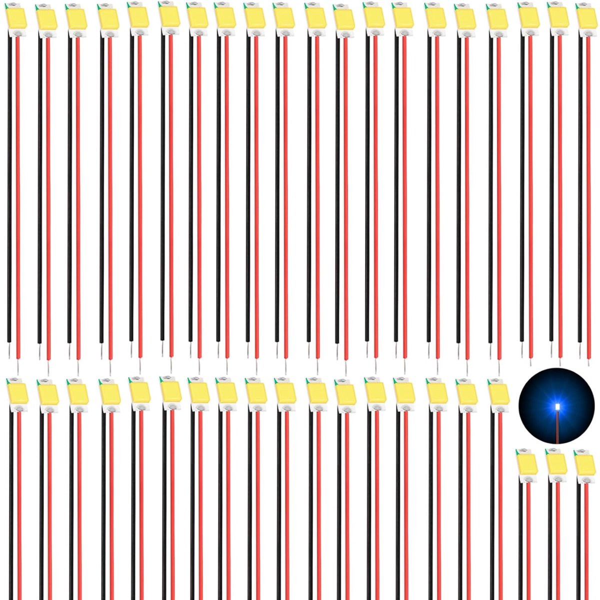Micro LED Diode Bulbs 0805 - Blauw - 40 Stuks - Ideaal voor Modelbouwverlichting - ShopVlot