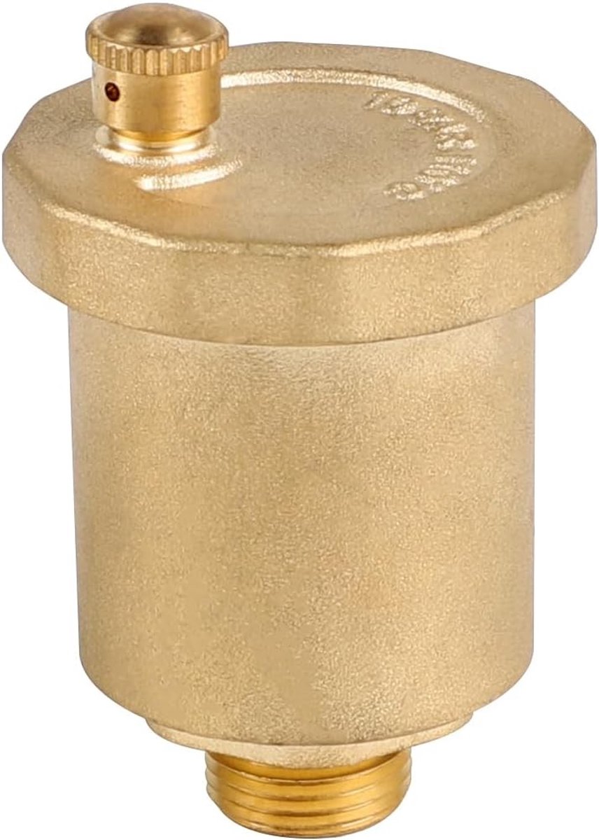Automatische Ontluchtingsklep DN10 3/8 Inch, Messing Ontluchtingsventiel voor Verticale Systemen, Snelle Afvoer en Eenvoudige Installatie