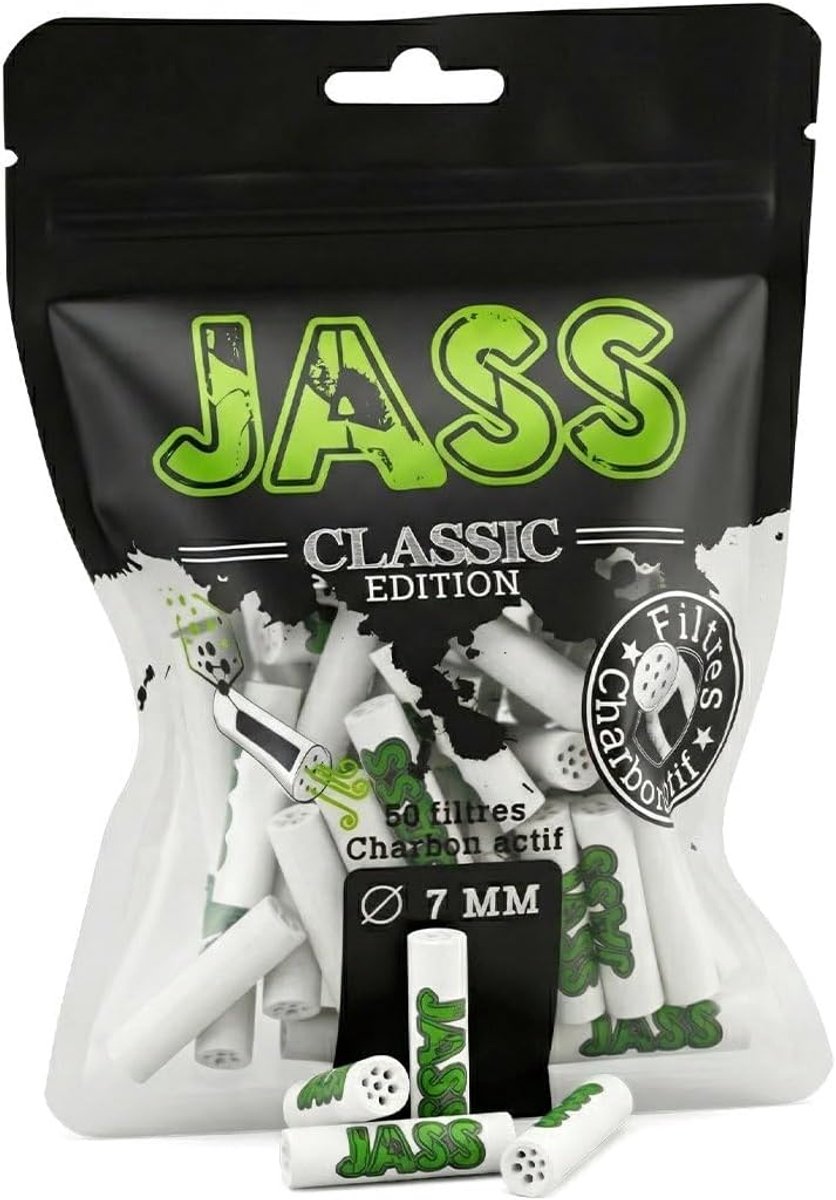 Actieve koolstoffilter JASS Classic 7 mm per 50 – zonder nicotine en tabak - ShopVlot