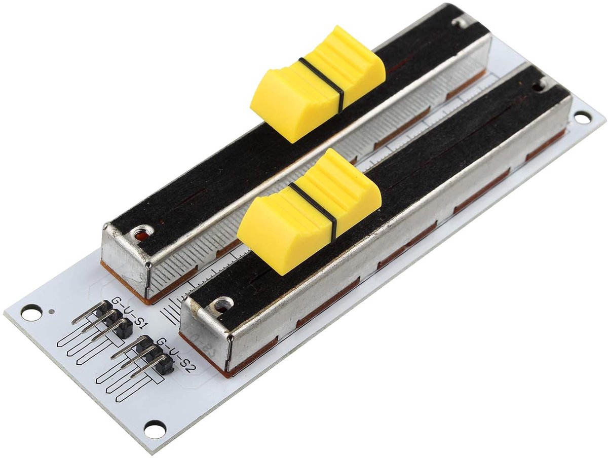 Electronic Building Block 10K Double Row Sliding Linear Potentiometer Module Compatible with Arduino Mixer Linear - ShopVlot