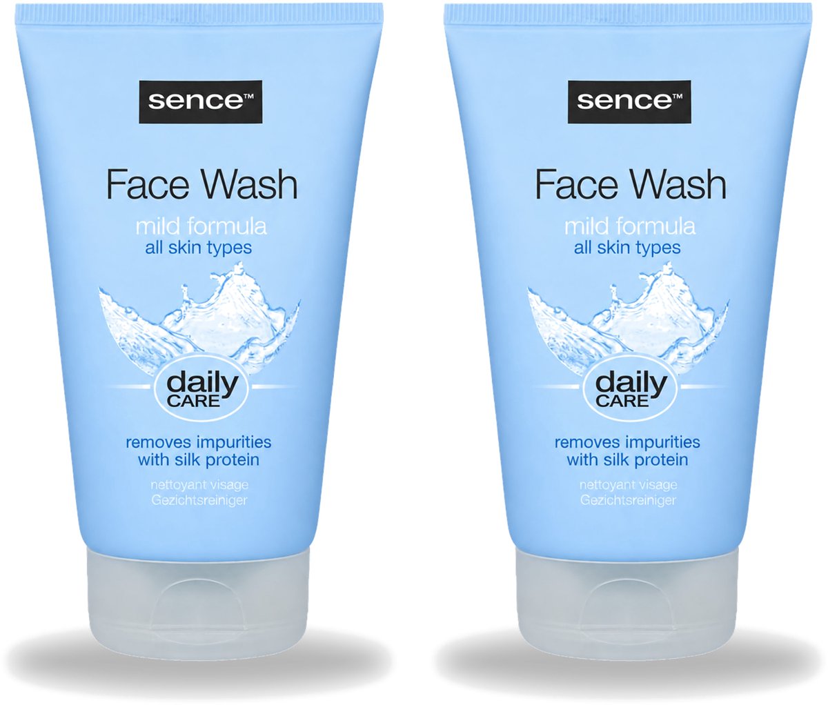 2 x Sence - Alle Huidtypes - Face Wash - Verfrissend - 150 ml - Voordeelverpakking - 2 stuks