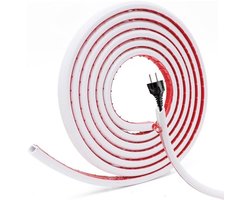 Plus - Zelfklevende witte kabelgoot met schuimtape voor montage aan muur en vloer - 2 meter - Voor thuis, kantoor en school