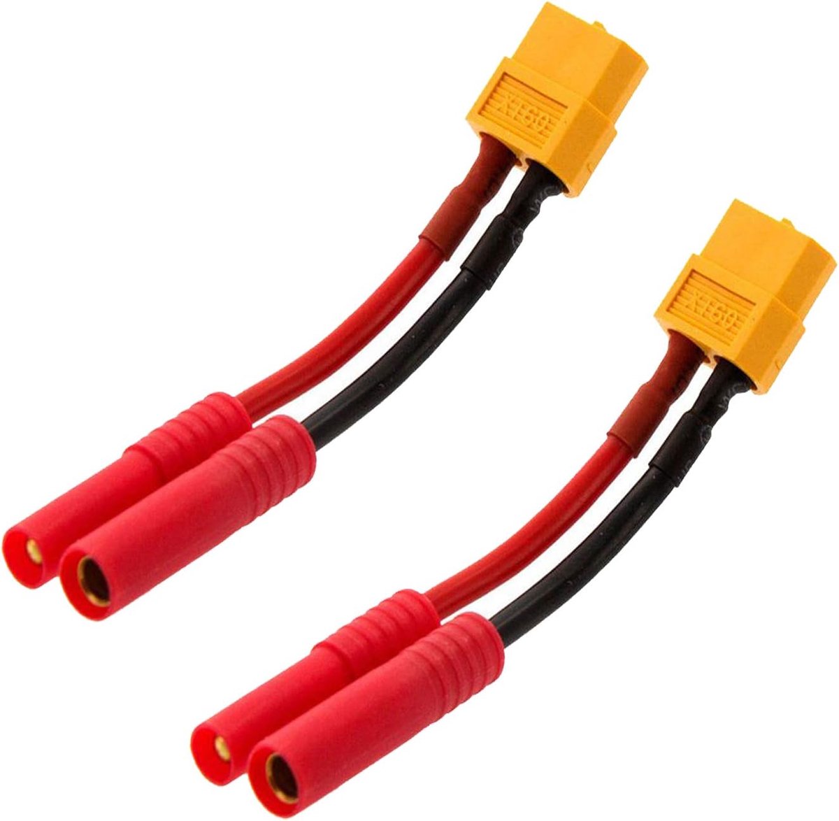 2 stks XT60 Plug Vrouwelijke Connector naar HXT 4 MM 4.0 MM Bullet Mannelijke Vrouwelijke Connector Banaan Plug Conversie Adapter Draad Kabel voor RC