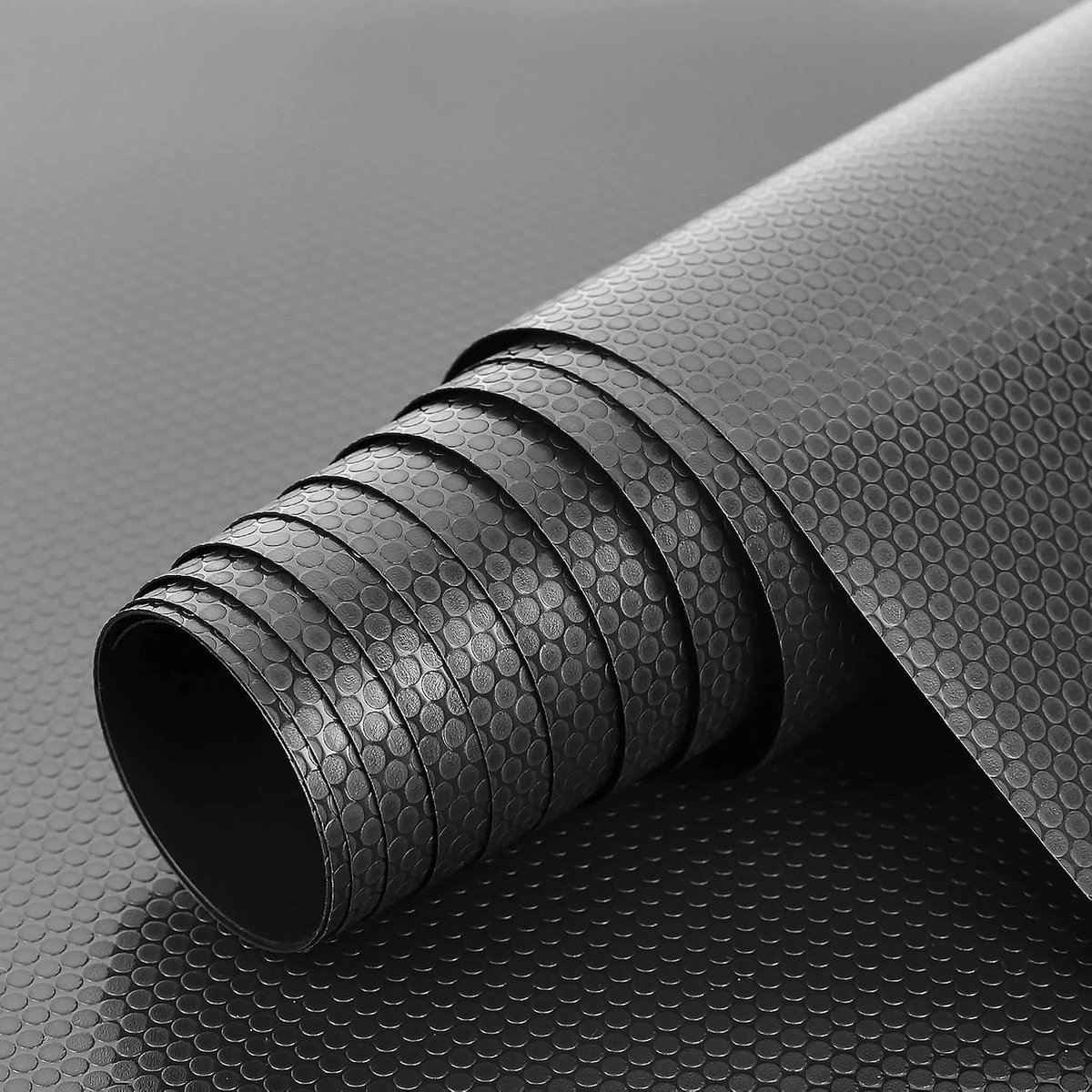 Keukenladematten, niet klevende EVA koelkastvoeringen met waterdichte duurzame koelkasttafelplacemats voor kast, ladevoering (Zwart, 30x1000cm)