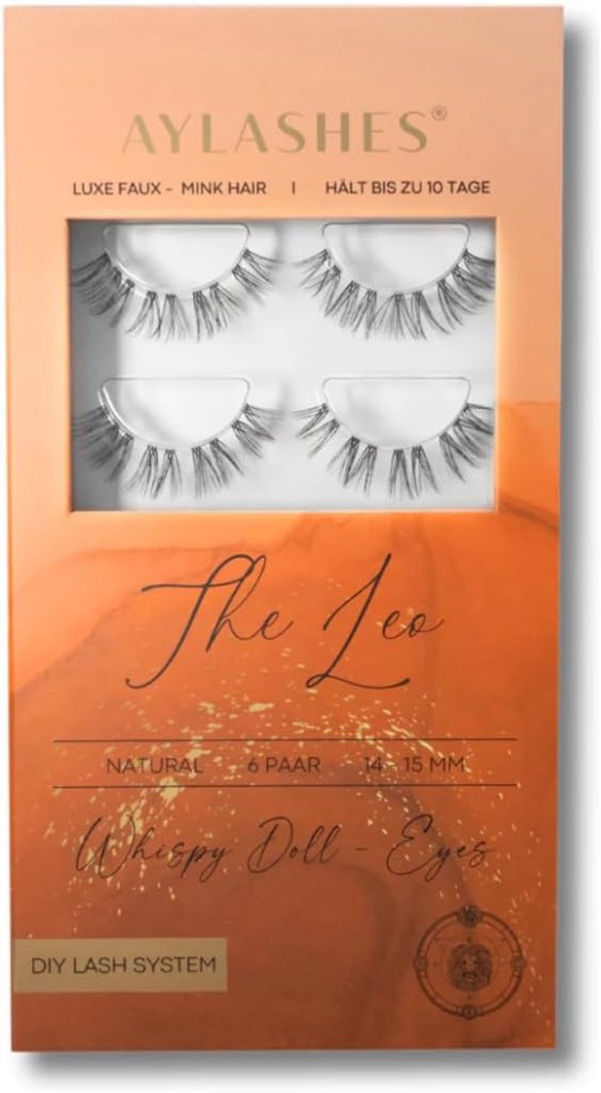 Aylashes Veganistische 3D-wimpers, ultra zachte wimpers met dunne band voor een ultra glam-look, kunstwimpers tot 20 x - ShopVlot