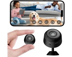 Draadloze WiFi-beveiligingscamera voor binnen en buiten 1080P | Bewegingsdetectie, nachtzicht, alarm, mini-binnencamera voor huis, tuin, kantoor