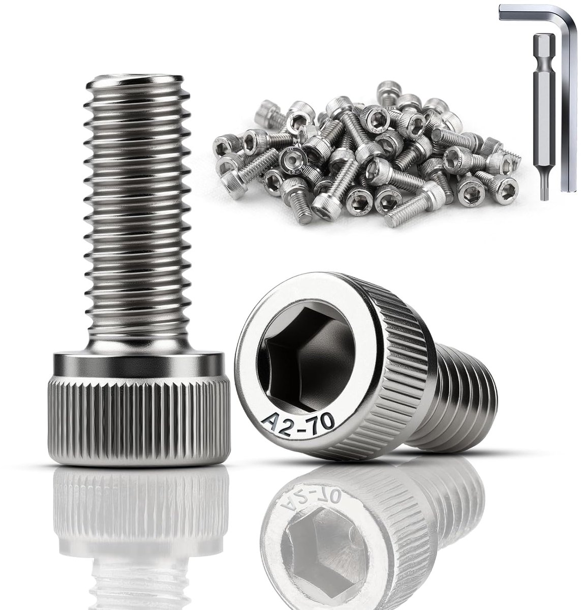 Cilinderkopbouten M3 x 10 mm - RVS - Met zeskantbout - Ideaal voor motoren - ShopVlot