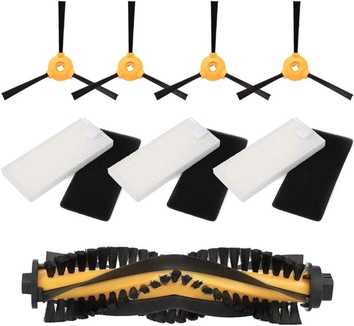 MIRTUX Essential Refill Pack for Conga Excellence and 990 Excellence replacement accessory set for robots Vacuum - ShopVlot