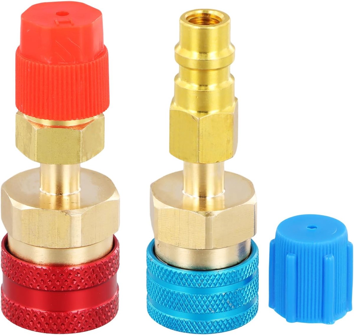 R1234yf R1234yf adapter voor koelvloeistof, hoge/lage zijadapter, airconditioning koelsysteem voor auto, evacuatie en opladen