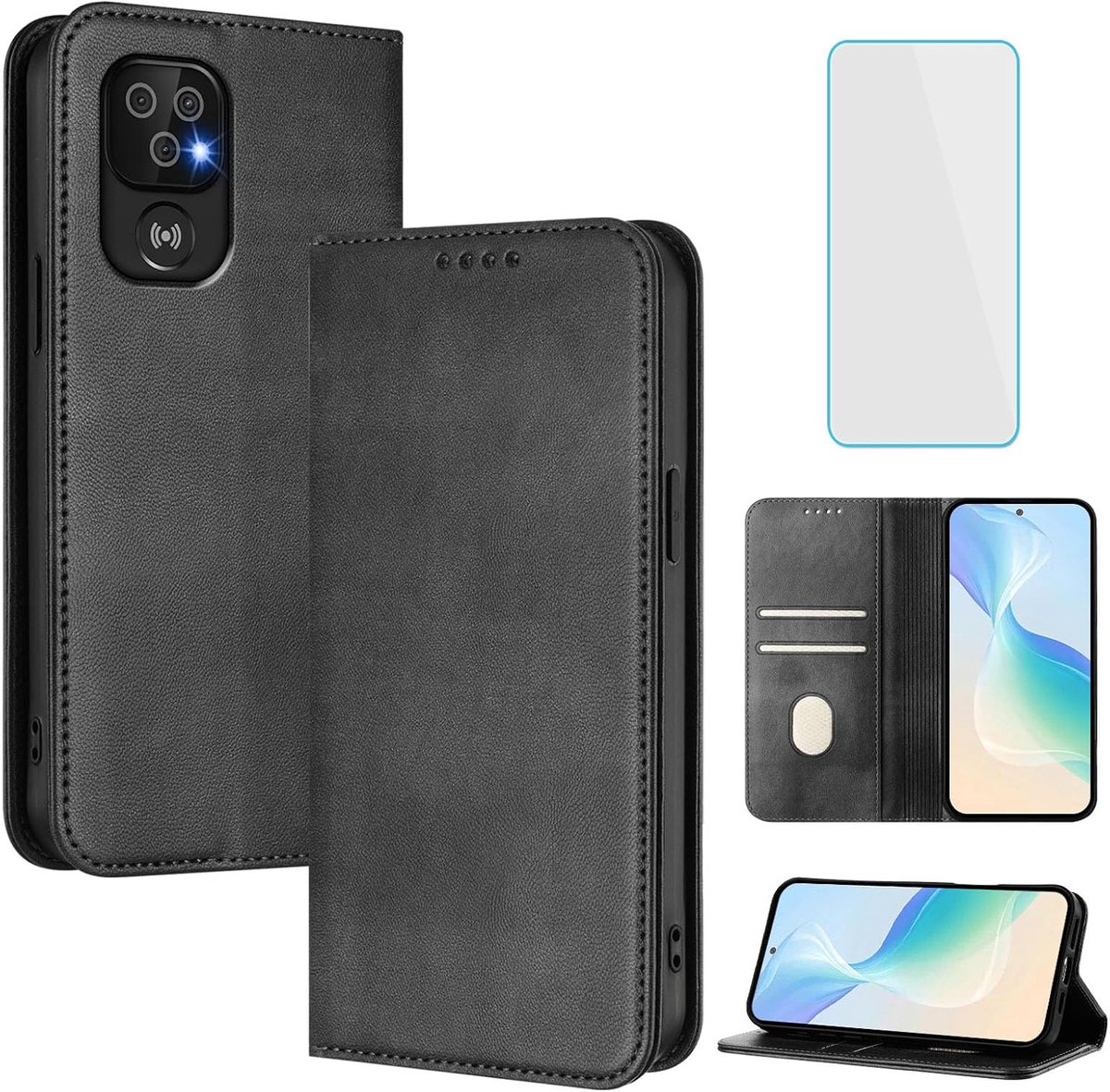 Hoesje voor Doro 8100/8200/8100 Plus/8200 Plus Hoes Zwart