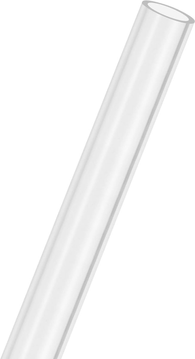 1-Pack Clear Stijve Acryl Pijp, 15mm [0.61"] ID x 19mm [0.75"] OD Plastic Ronde Buis voor Waterkoeling Systeem/Lampen/Fonteinen/Aquaria/Display Stand, Acryl Tubing [305mm/12IN]