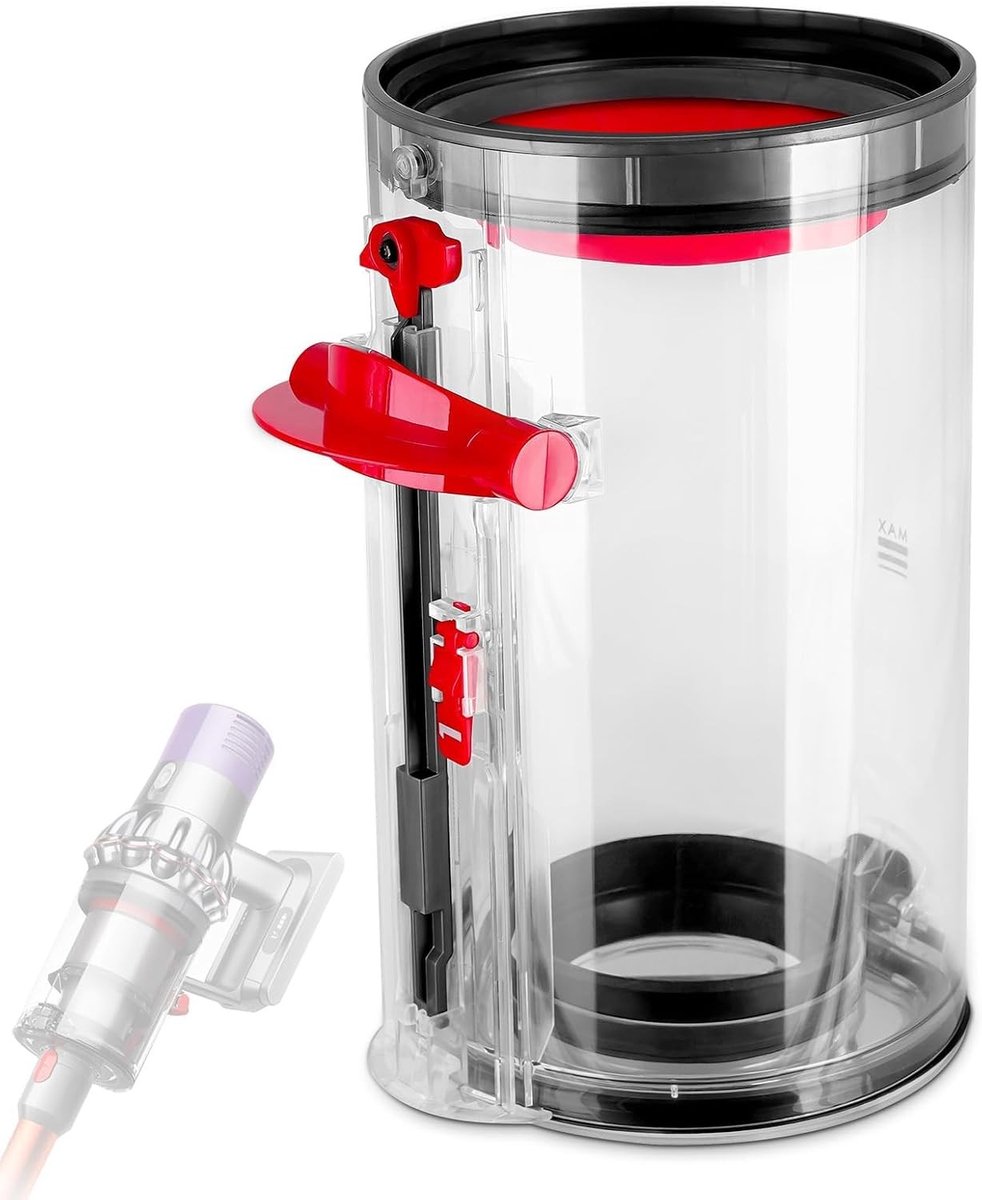 Transparante Stofafzuiger voor Dyson V10 SV12 SV13 SV27 - Stofcontainer, Accessoires en Reserveonderdelen voor Stofzuiger, Effectieve Stofopvang en Duurzaam Materiaal