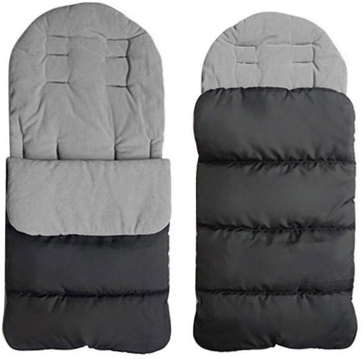 Universele voetenbeschermers voor kinderwagens, comfortabel babydekentje, grijs
