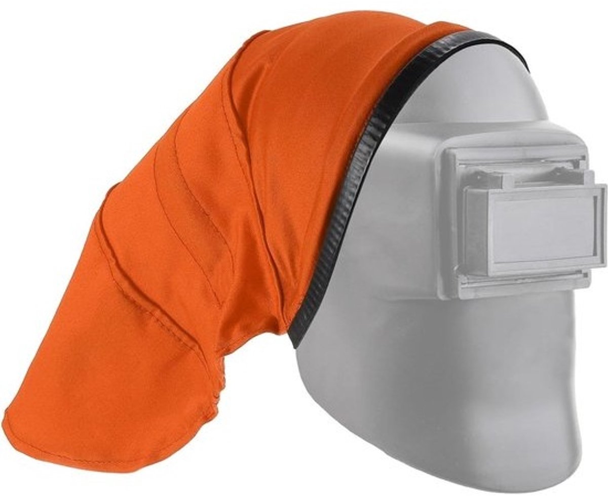 Lashelm - afdekking - verlengde kap - veilig lassen - Press Fit - afdichting - 435 x 46 cm - oranje