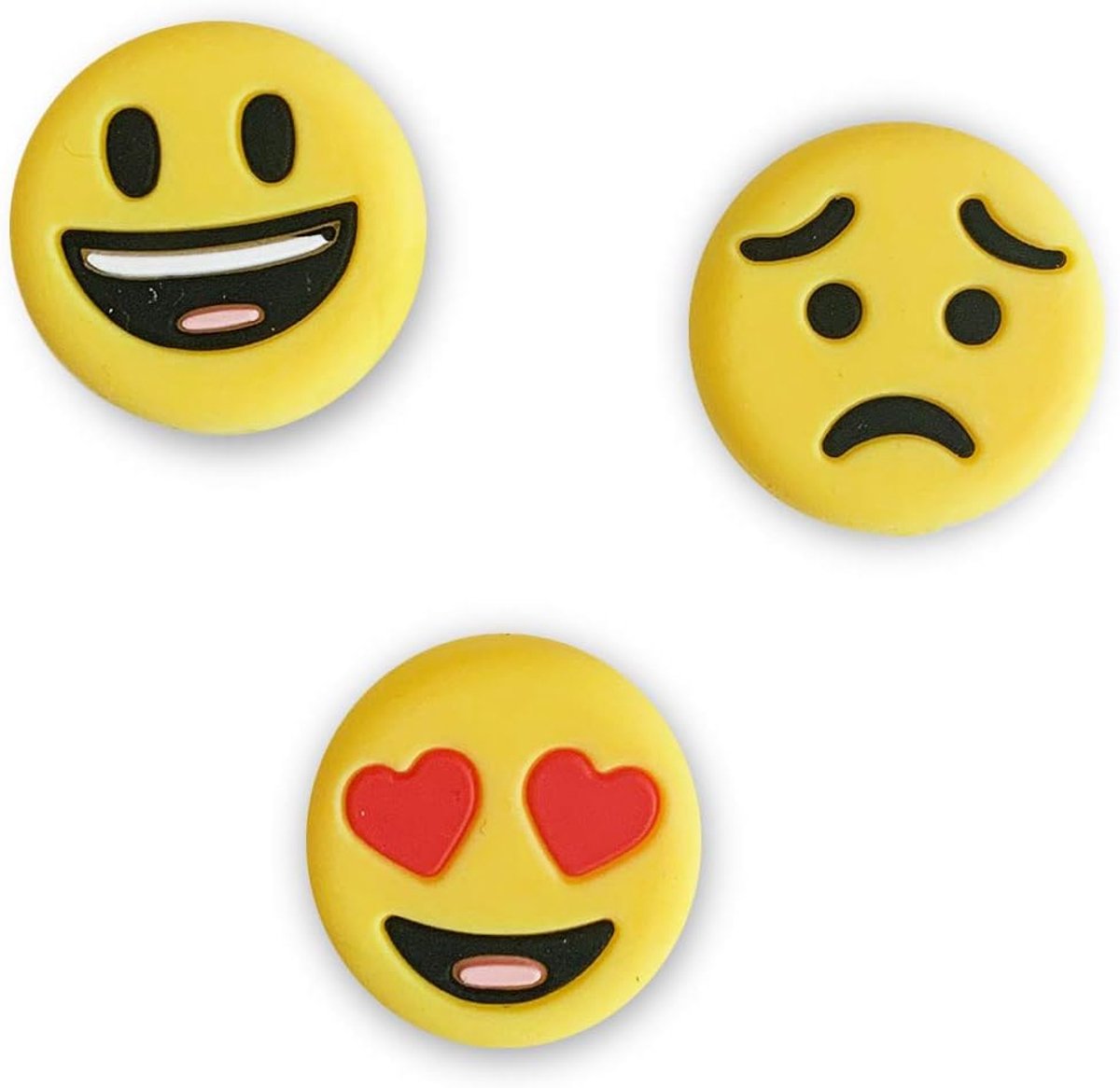 Tennisdemper Emoji 3 en 6 sets in verschillende soorten - trillingsdemper in emoji-design - grappige tennisdemper - ShopVlot
