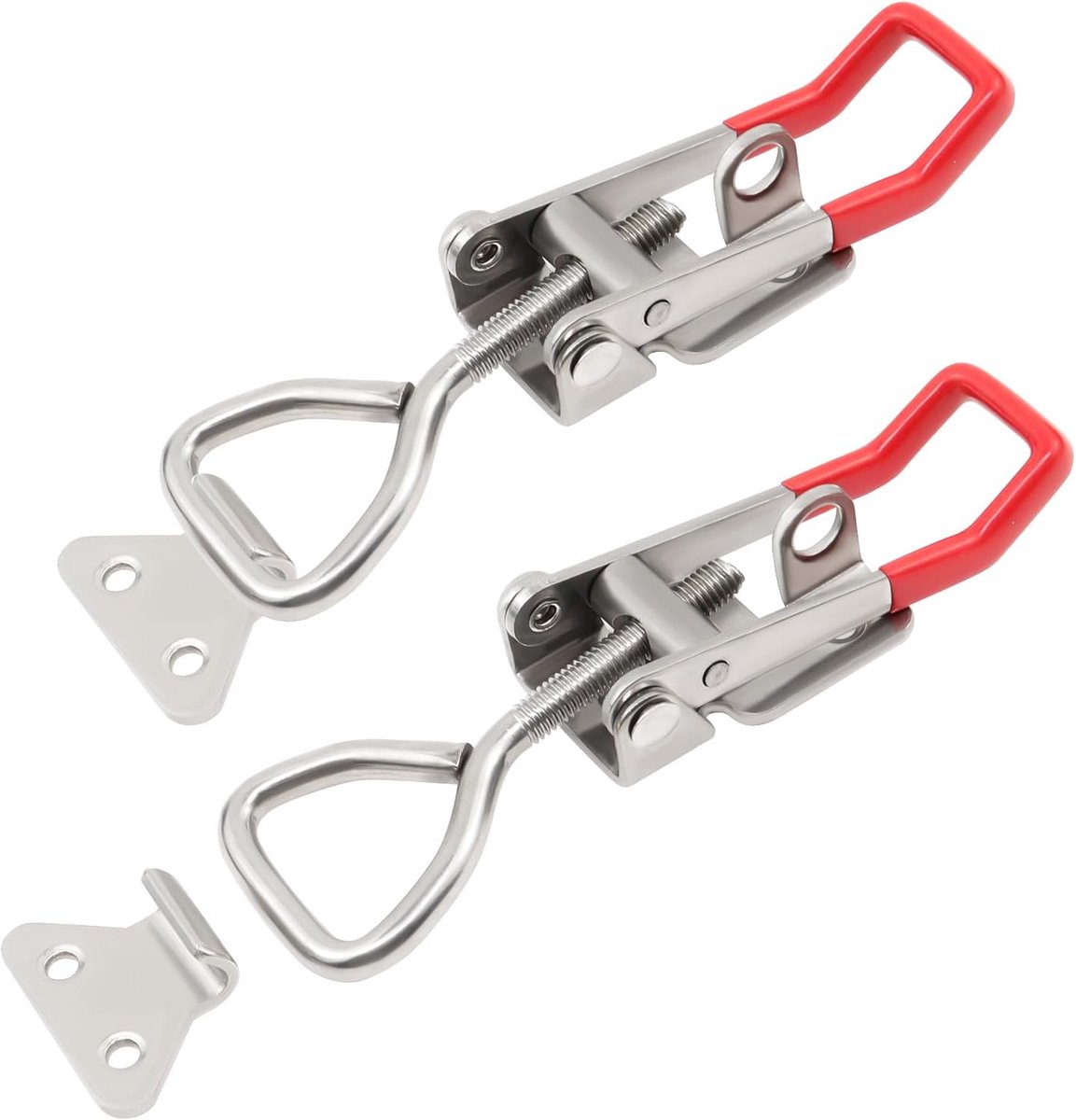 Pack of 2 M8 Snap Clasp, Stainless Steel 304, Adjustable Board Wall Clasp, Knee Lever Tensioner as Chest Closure - ShopVlot