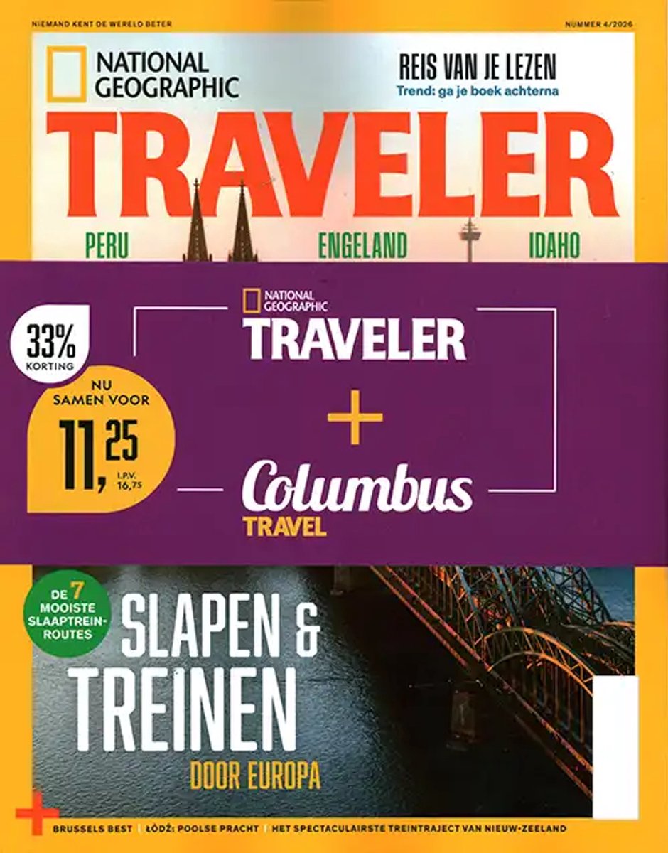 Pakket National Geographic Traveler + Columbus Travel - 04 2026