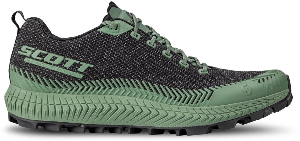 SCOTT SUPERTRAC ULTRA RC - Hardloopschoenen - black/frost green - 47