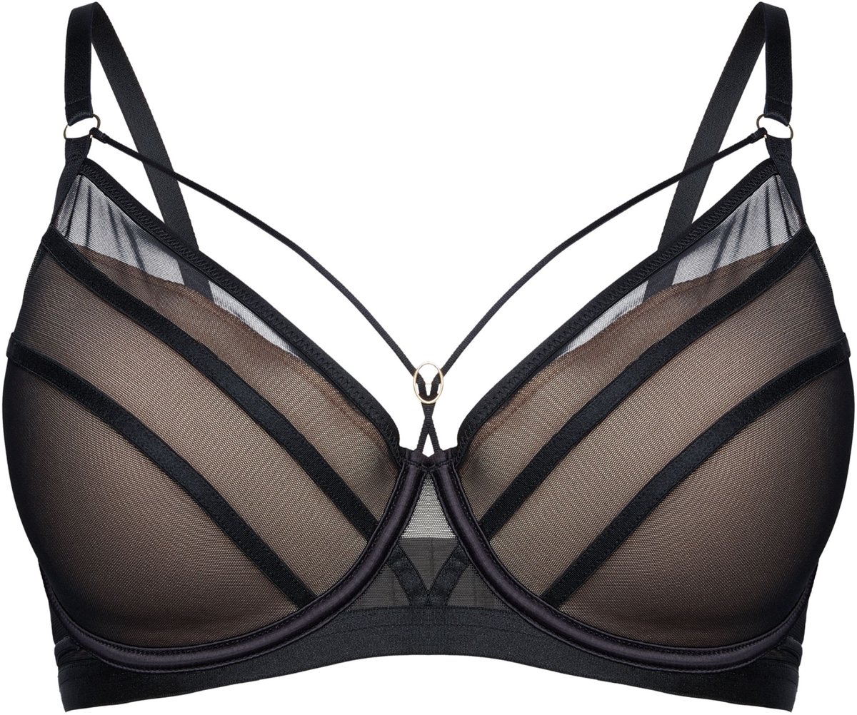 ESOTIQ Glam - Push-upbeha - Zwart - 85B - Met beugels