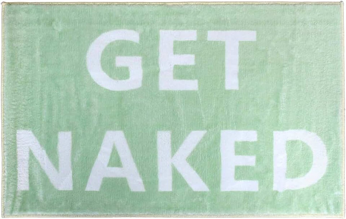 Naked Absorberend microvezel badtapijt, antislip douchemat, 50 x 80 cm (groen)