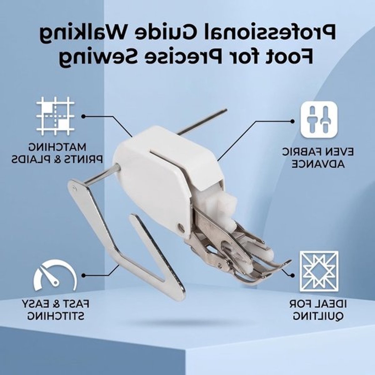 Overlock naaivoet voor dikke stoffen, geschikt voor quilten en gebruik op naaimachines met 5MM synchronisatie
