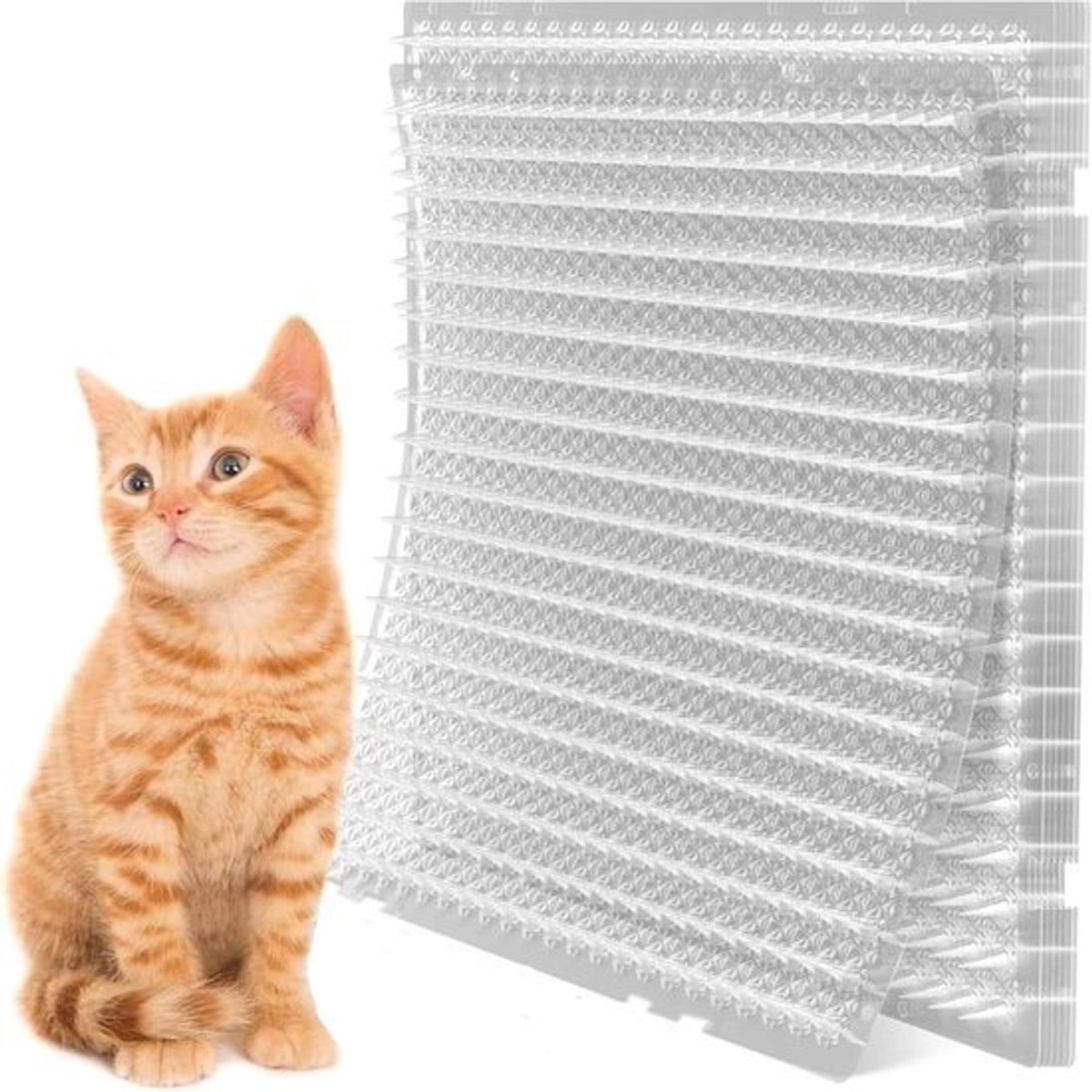Afschrikspikes voor tuin en balkon - 10 stuks, duurzame kattenbescherming - Antislip en gerecycled polypropyleen, 42 x 34 cm