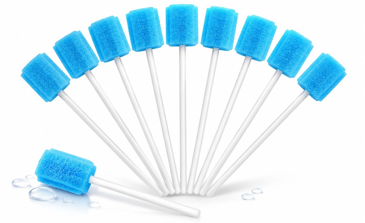 VHV - Mondverzorgingsswabs - Mondverzorging ragers 100 stuks - wattenstaafje - dental swabs
