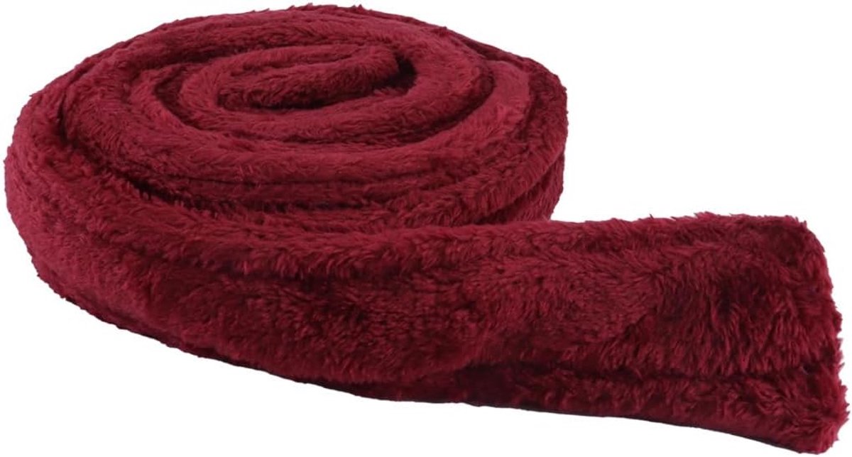Gewaad riem flanellen badjas riem stropdas voor badjas hotel badjas stropdas lengte 160-200 cm zacht ademend comfortabel rood