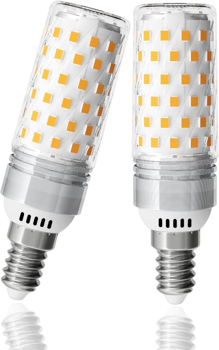 LED-lamp Warm Wit 3000K, 10W Kleine Edison-schroefdraadlamp E14 Equivalent aan 130W Gloeilamp, 1510LM Superheldere LED-cornlamp voor Huisverlichting, Niet dimbaar, Verpakking van 2