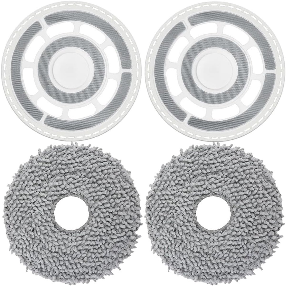 Reserveonderdelen, accessoires voor Roborock QRevo Curv/QRevo Edge/Saros 10R/Qrevo Curv S5X/Qrevo EDGE S5A robotstofzuiger, wasbare microvezel-dweilpad