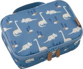 Fresk Kleine Koeltas Kind 2.5 L - Lunchtas Jongens - Thermische Lunch Koeltas - Met Bestekvak - Waterafstotende Lunchtas - Blauw - Dino