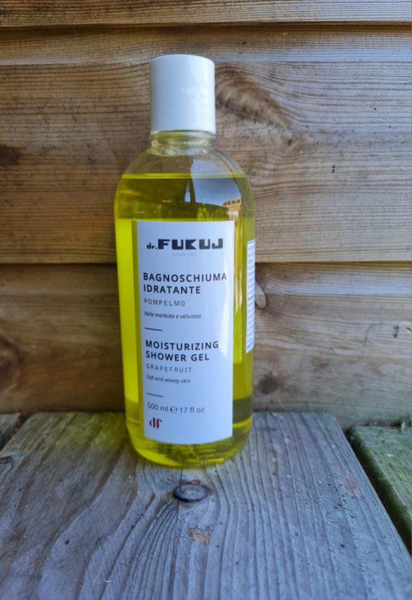 Dr Fukuj hydraterende badschuim en douche gel - mannen en vrouwen - met krachtige GRAPEFRUIT geur 500ml