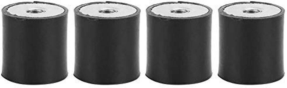 4 stuks niet-giftige anti-vibratie-isolator Rubberen trillingsdemper Trillingsdemper (DD20 * 20 M6)