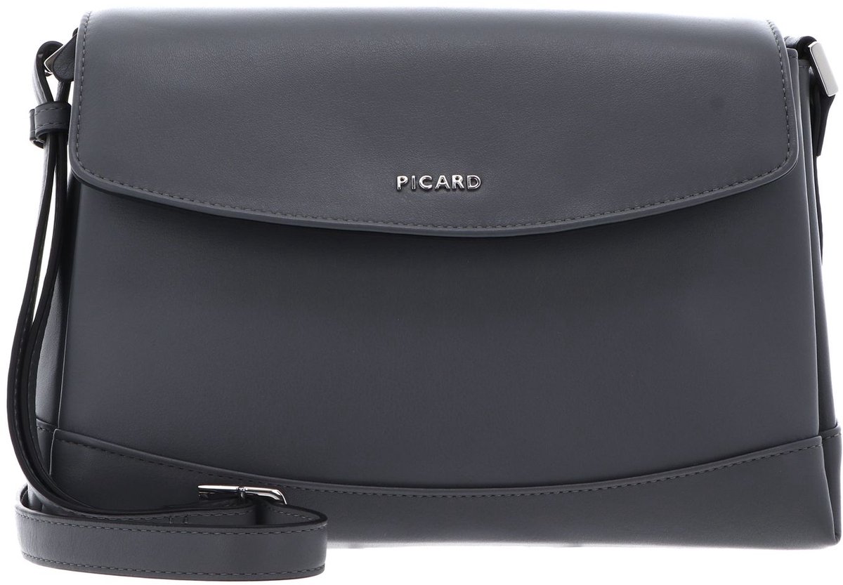 PICARD Leren schoudertas Really Shoulder Bag Granite grijs