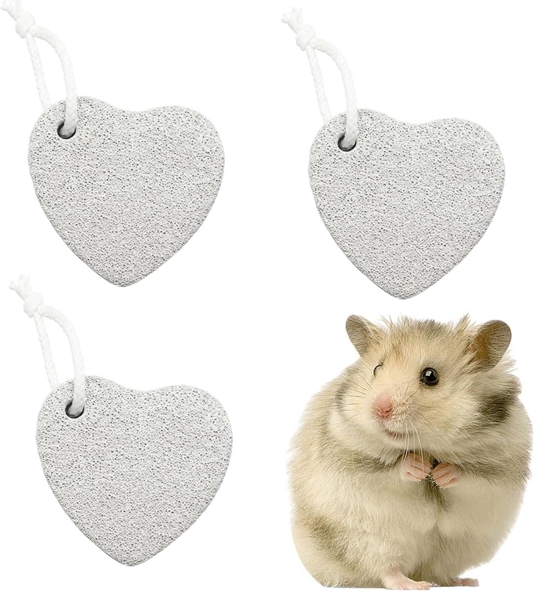 3 stuks hamsters, konijnen, tandmolen, slijpsteen, hoogwaardig kauwspeelgoed, mineraalsteen, slijpsteen voor minerale tanden