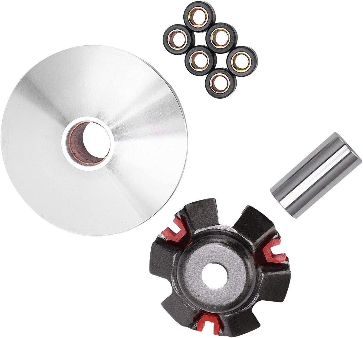 Variator, CVT Performance Upgrade Kit voor Scooter Bromfiets ATV150 Voorkoppeling, Eenvoudige Installatie, Past GY6 Baotian, Jonway, etc.
