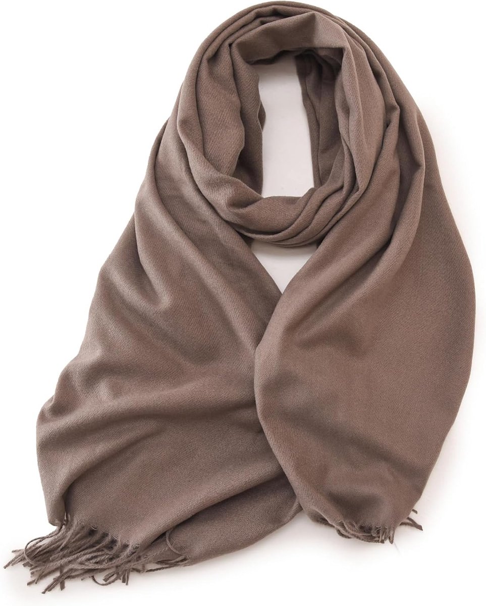 XXL Sjaal voor Dames & Heren - Kasjmier & Merino Gevoel - Super Zachte Pashmina 180x65 cm voor Winter & Herfst - Elegante Omslagdoek, Stola voor Bruiloft & Feest