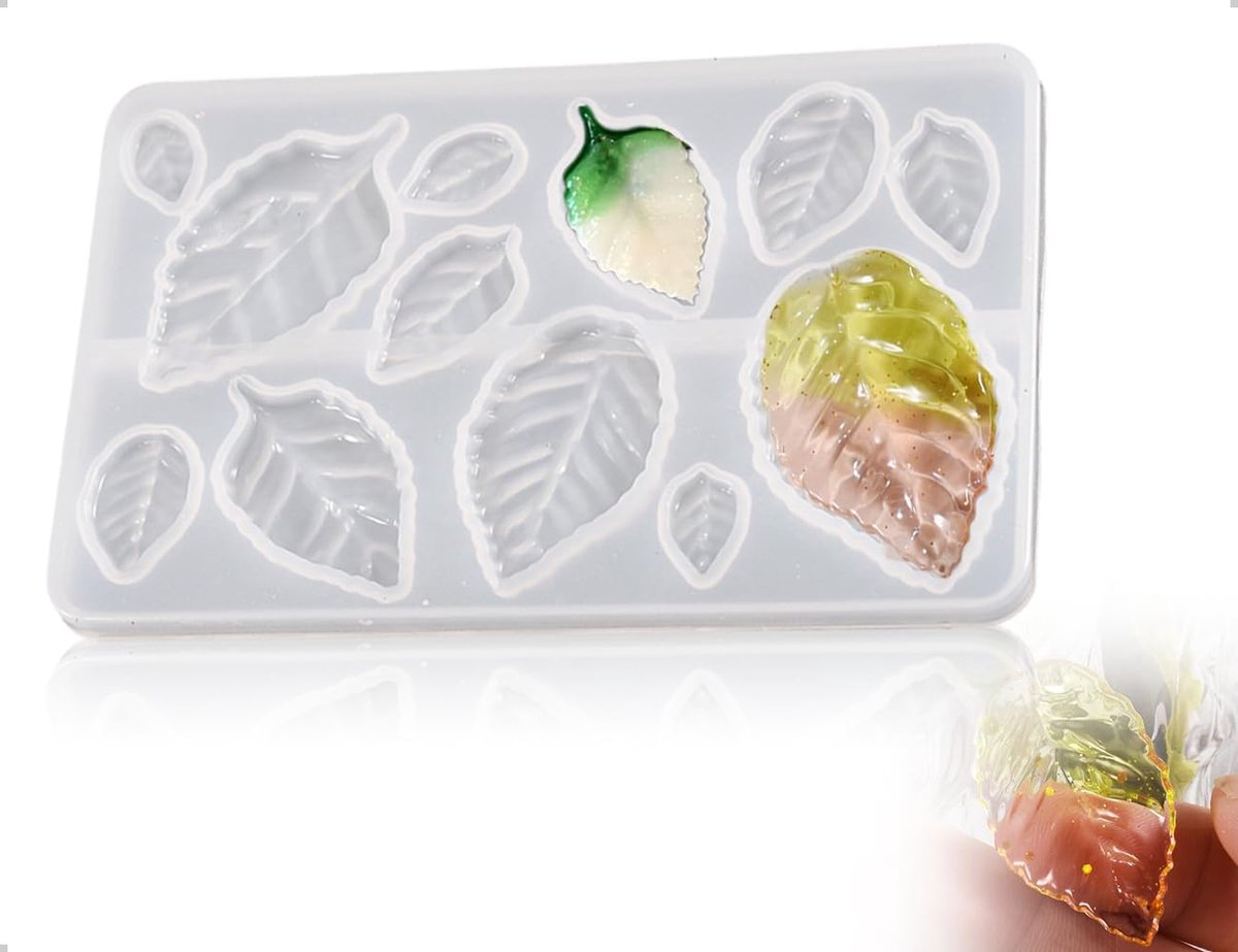 Cakevorm, siliconen bladvormen, decoreren doe-het-zelf gereedschap, cakeschimmel, creatieve chocolade, sugarcraft vorm, gebruikt voor bruiloft, verjaardagstaart-decoraties (wit)