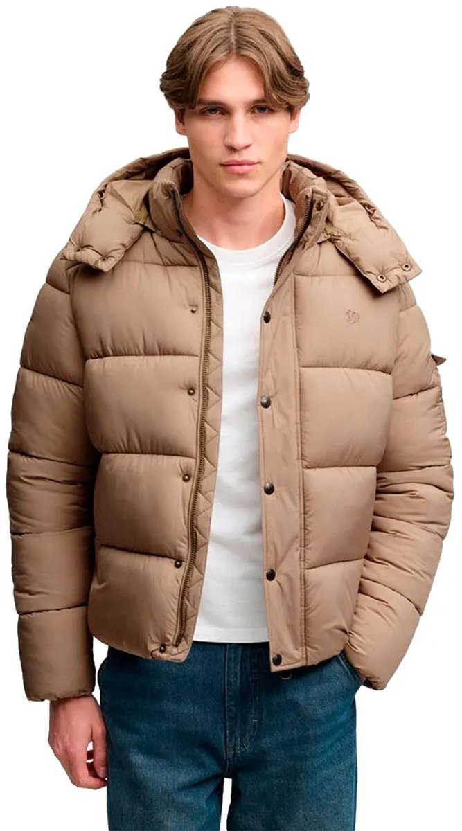 Superdry Premium Ripstop Pufferjas Heren Gewatteerde jassen Beige